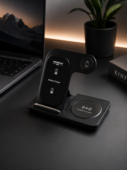 Nexora Prestige 3-in-1 Fast Wireless Charging Station